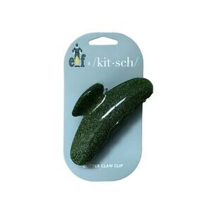 Kitsch x Elf| Glitter‎ Claw Clip|Green